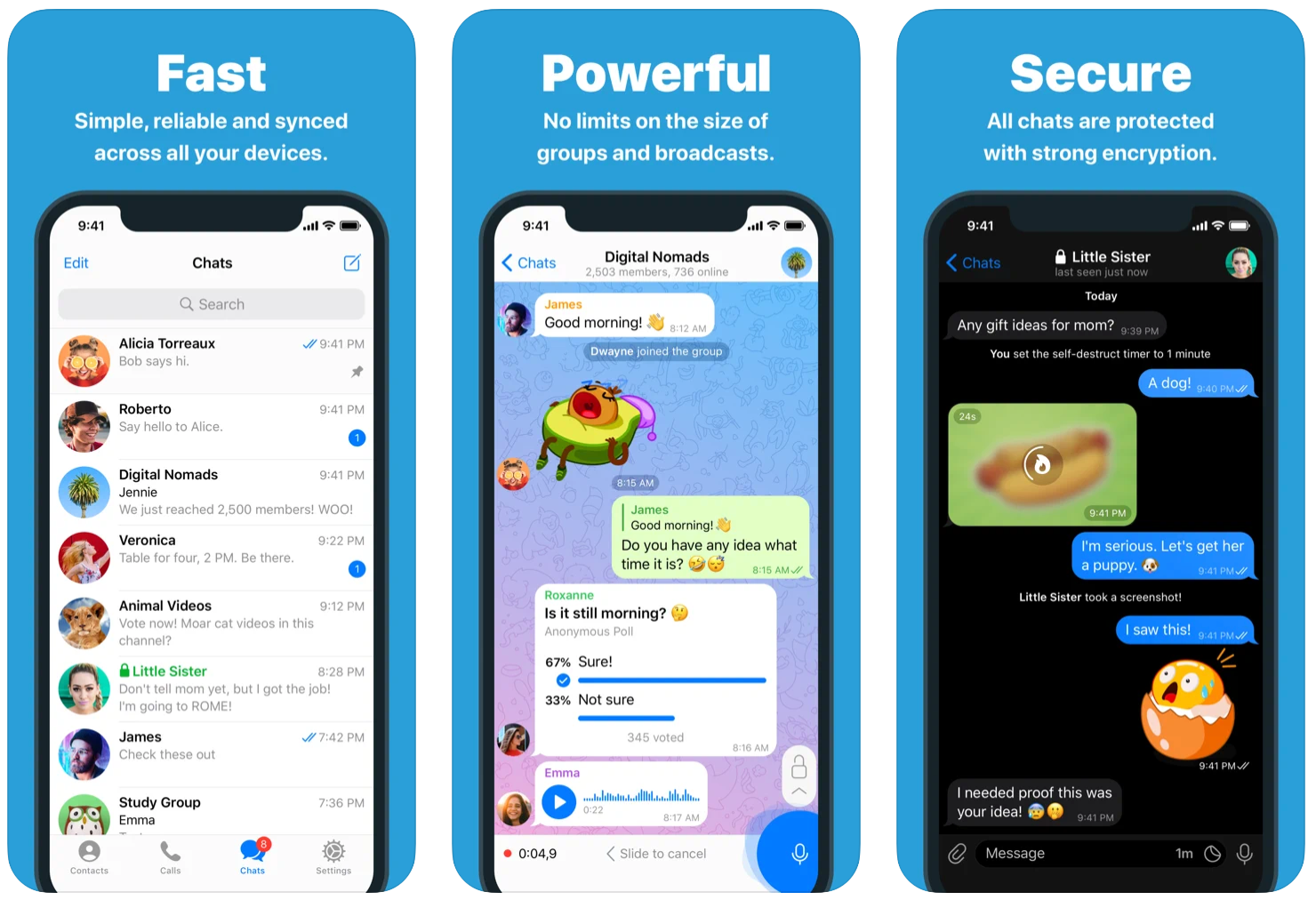 Telegram messenger app