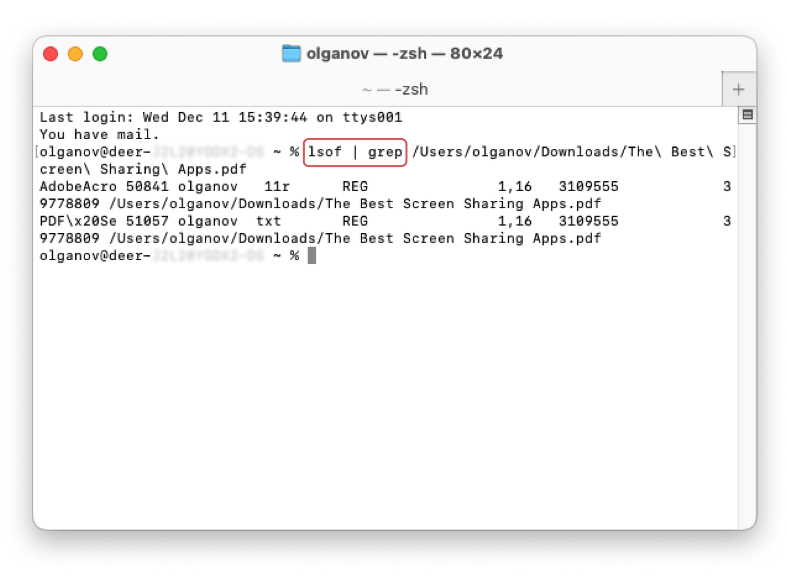 terminal apps using file