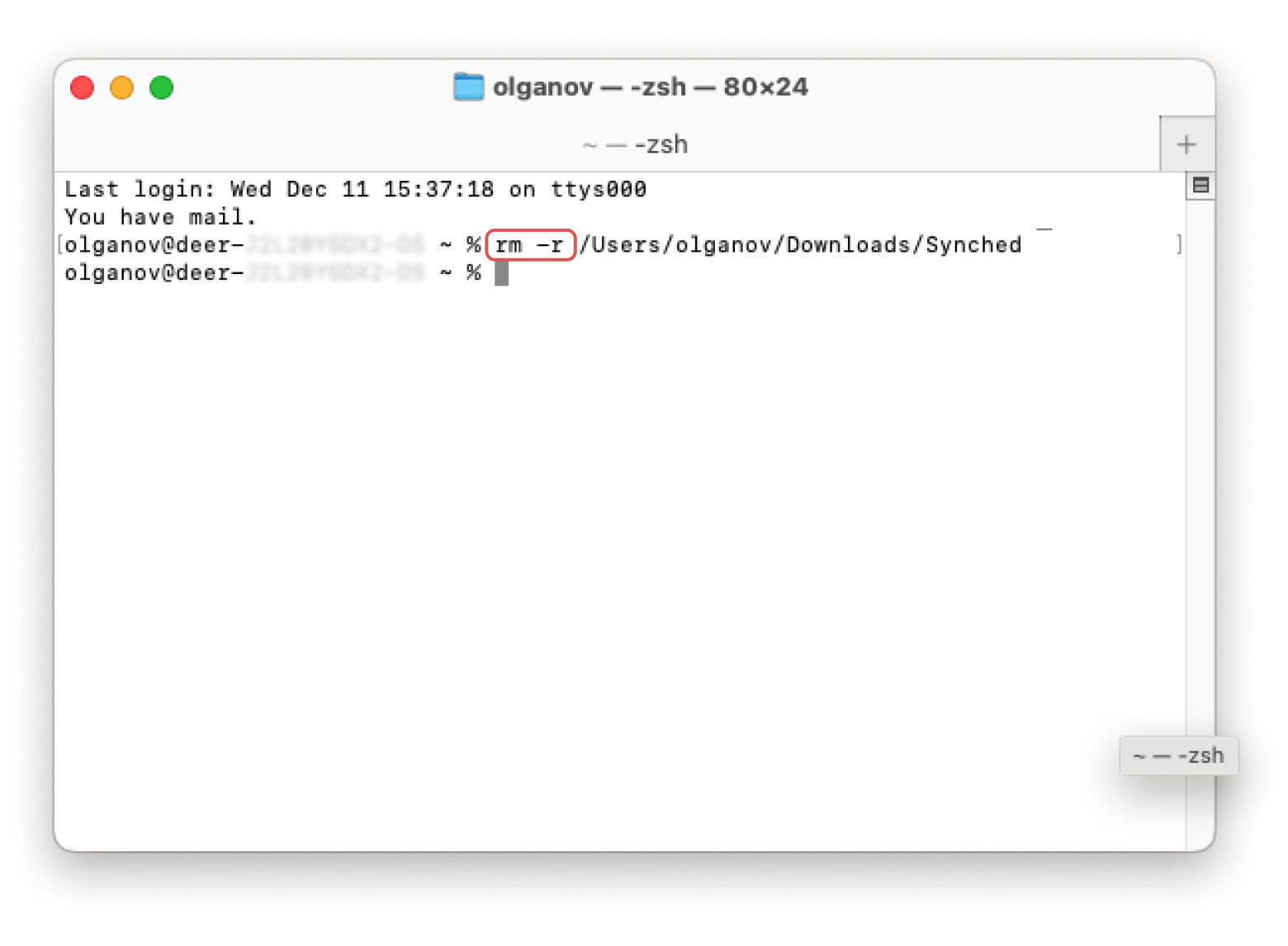 terminal delete stubborn folder