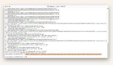 download and install Homebrew with Terminal