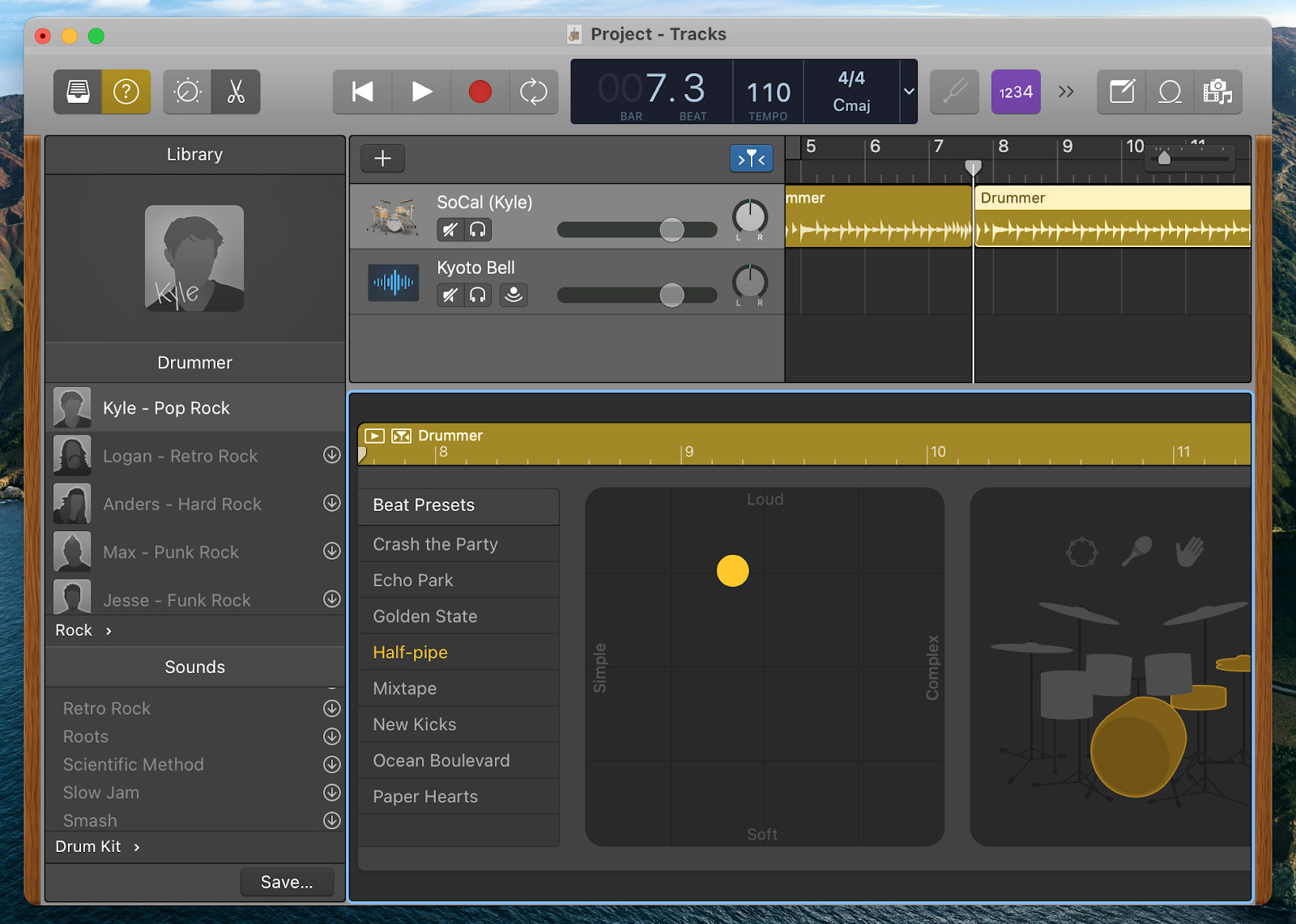 trim mp3 GarageBand