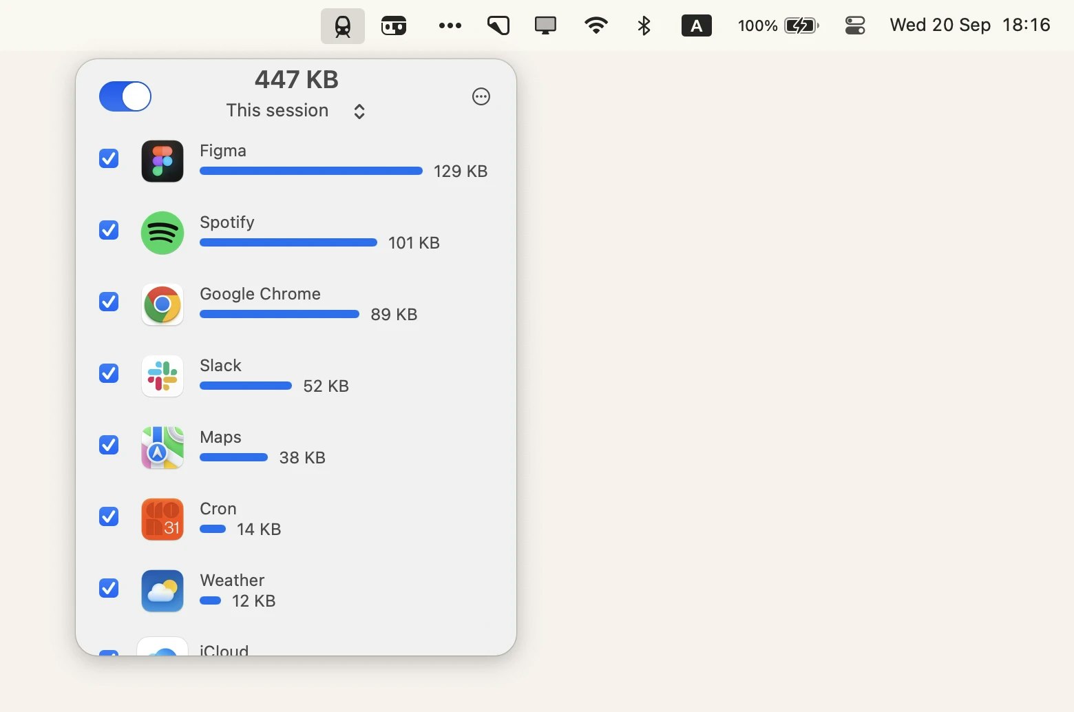 tripmode data saving tool