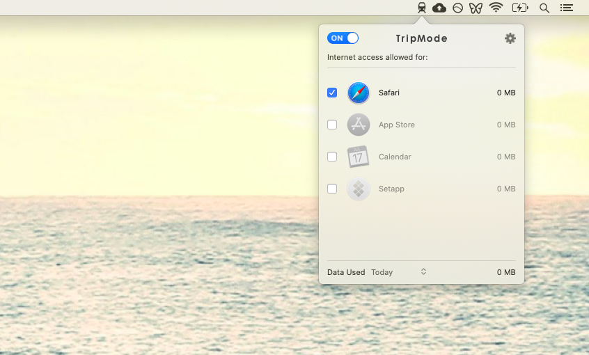 TripMode restrict WiFi access Mac