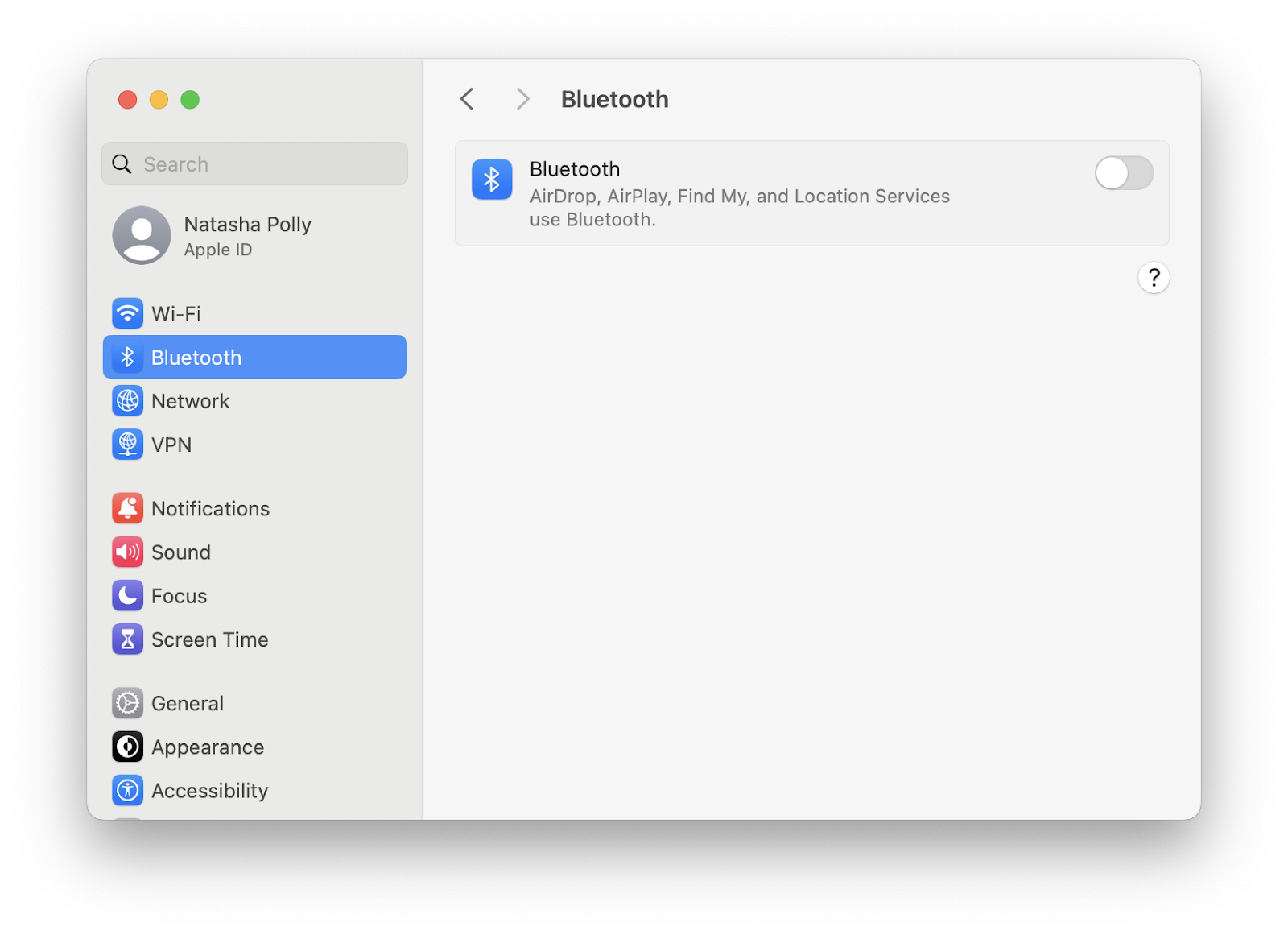 turn off bluetooth mac