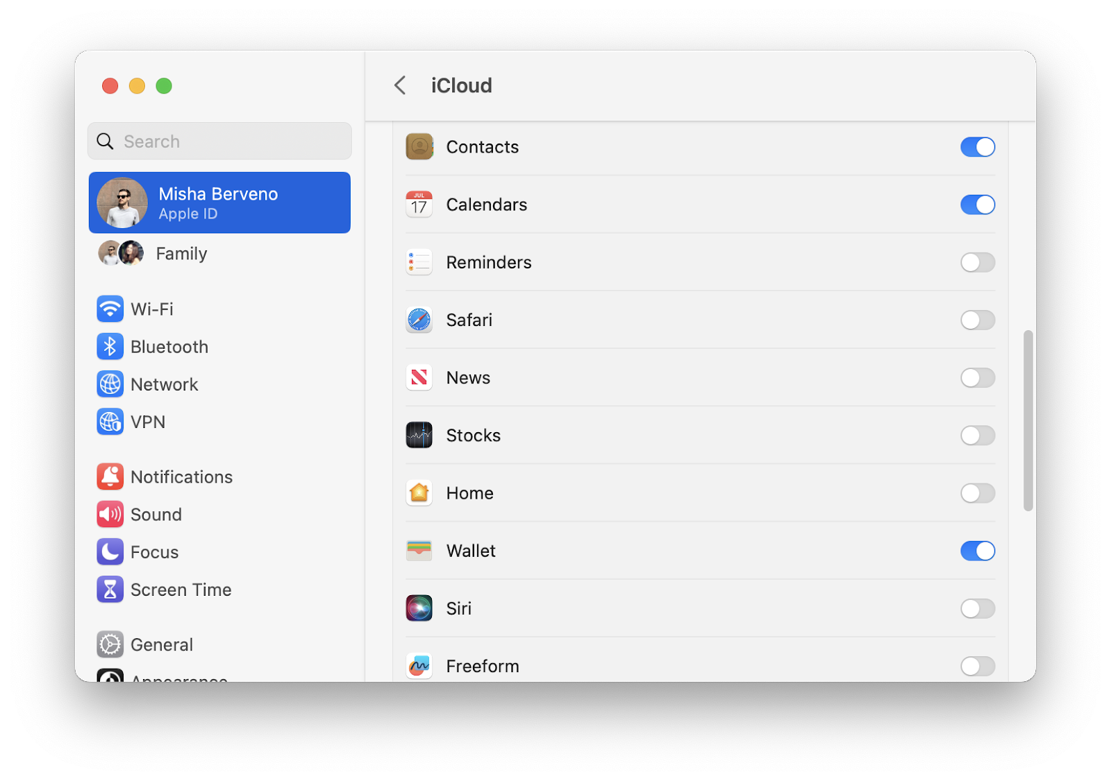 turn off syncing icloud mac