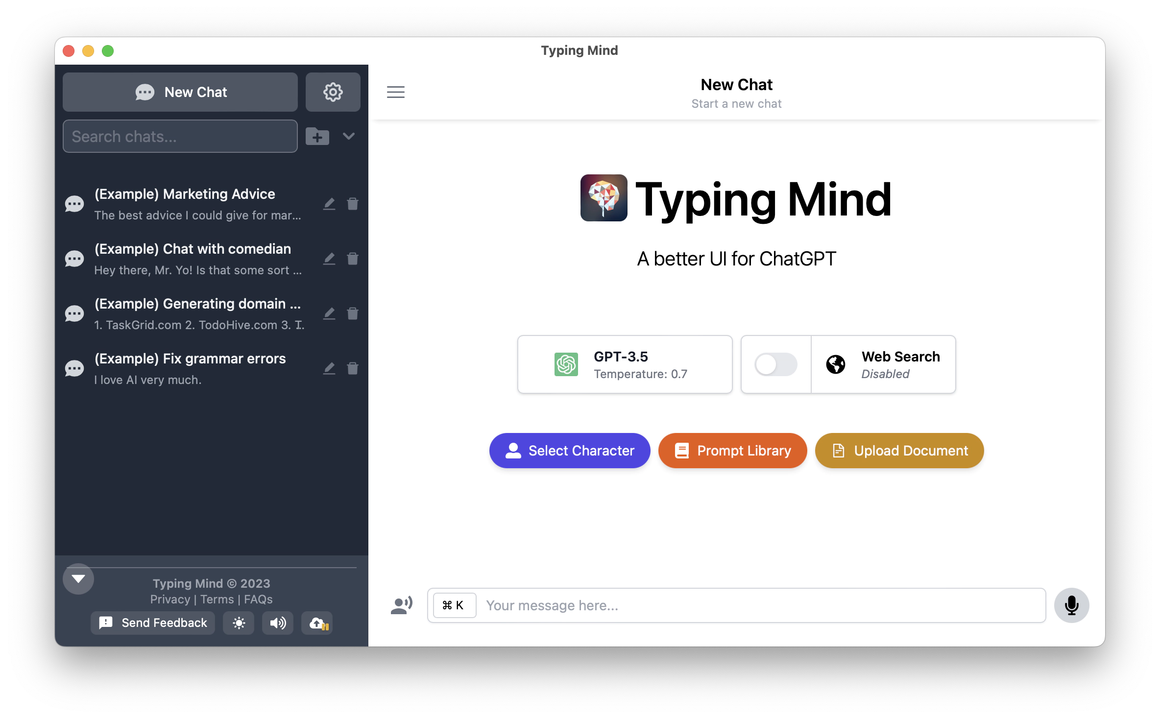 Typing Mind for ChatGPT