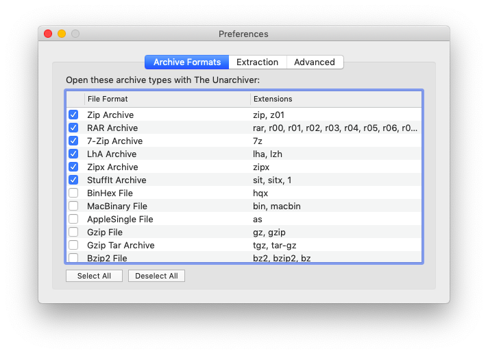 extract rar files on mac os x with pre installed app