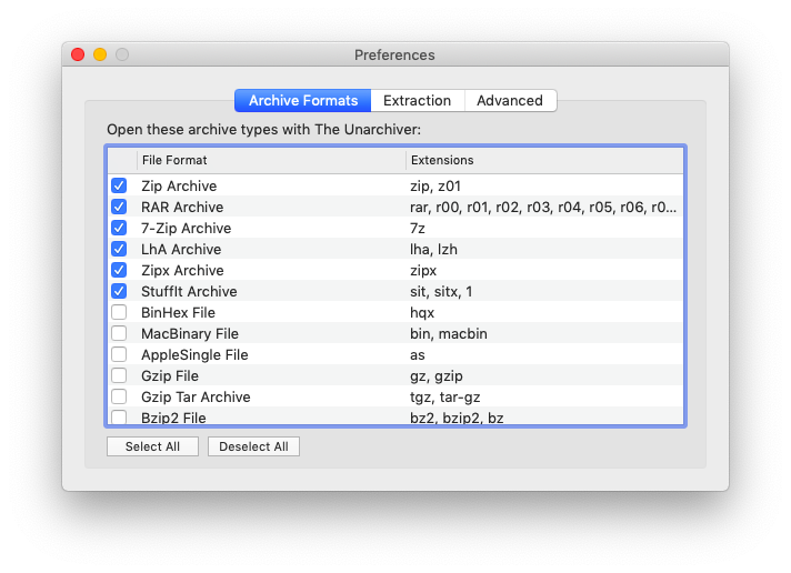 zip rar for mac