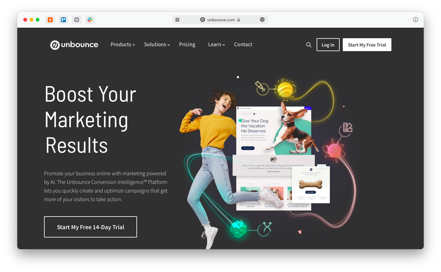 unbounce langing page builder mac