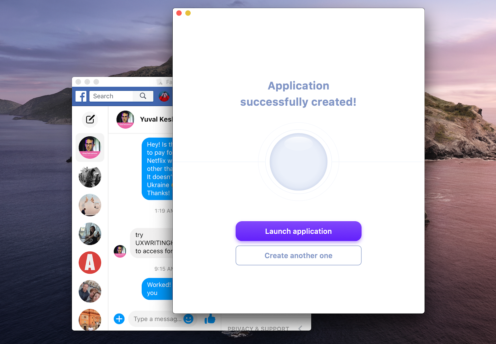 Unite app application creator Mac