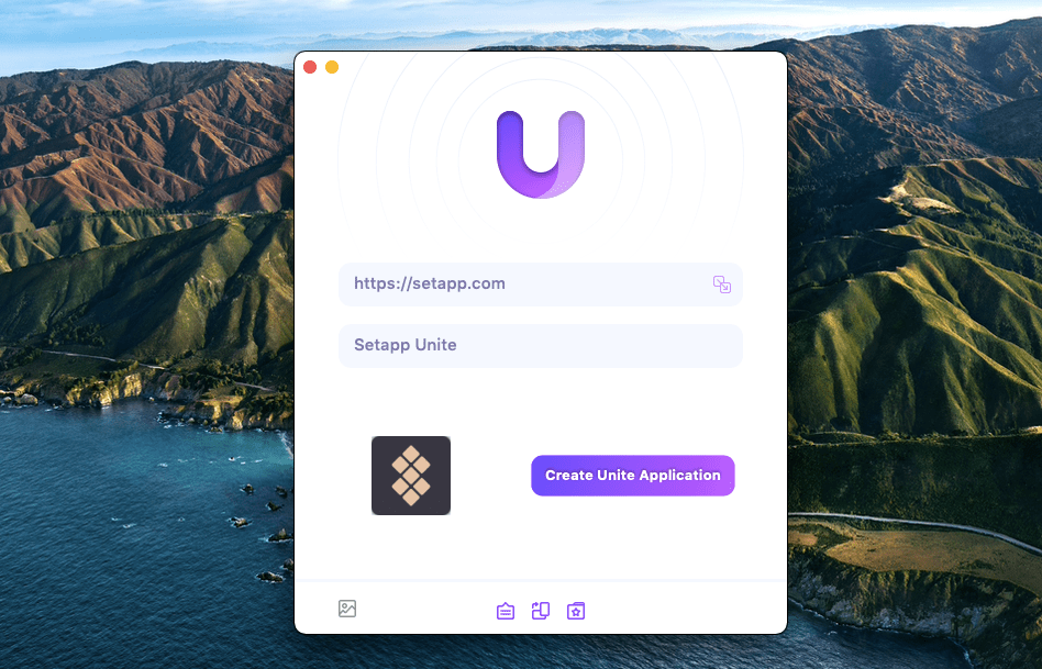 unite app create mac