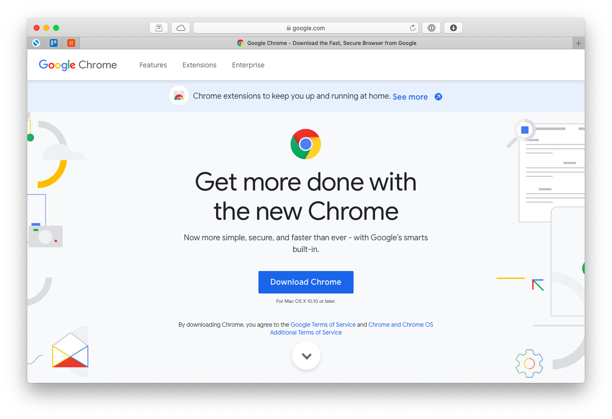 update Chrome browser Mac