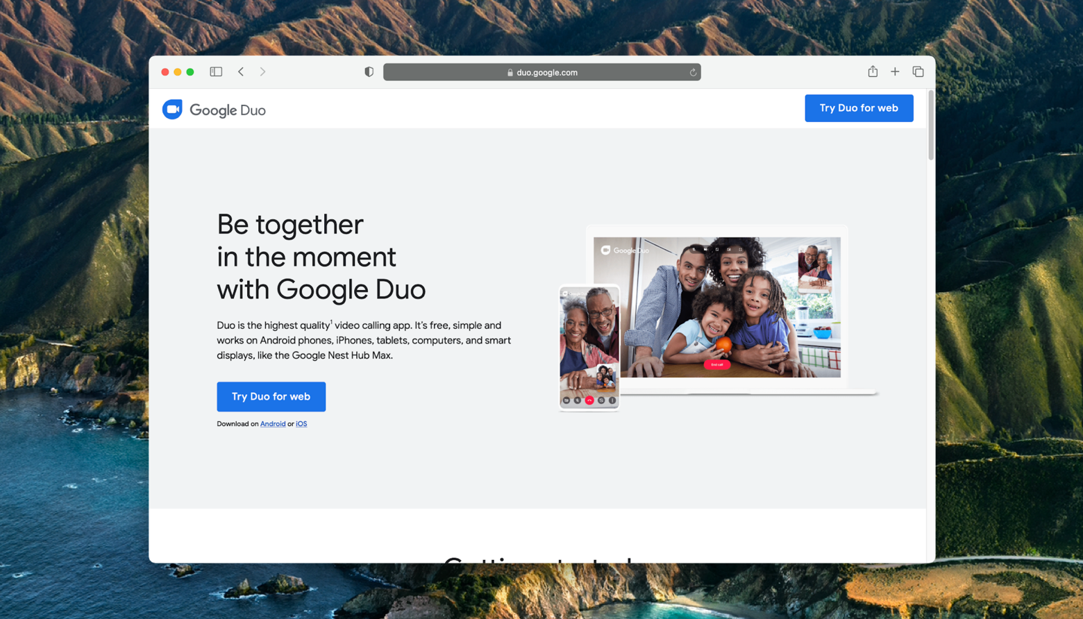 can you download google duo on mac