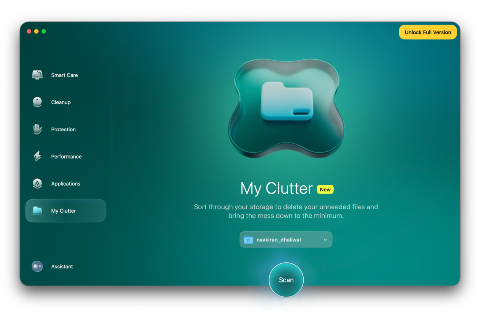 CleanMyMac for scanning Mac