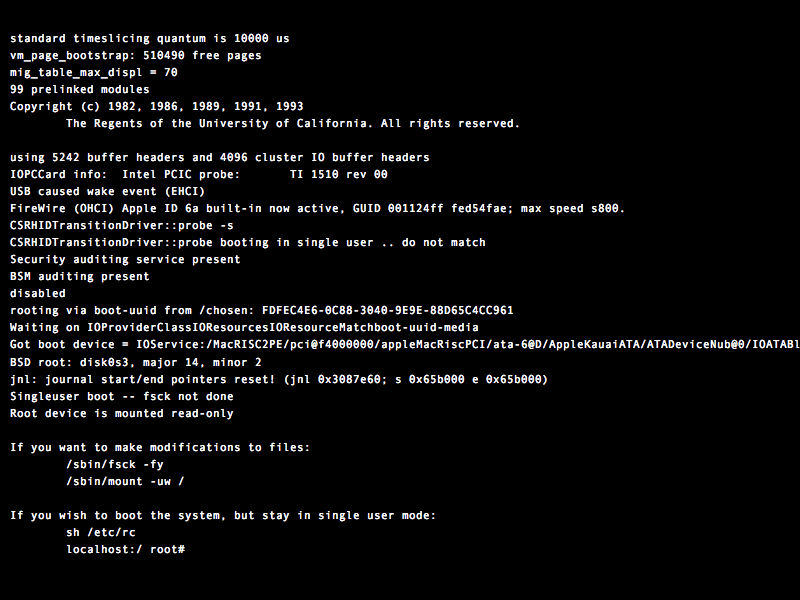 Verbose mode on Mac