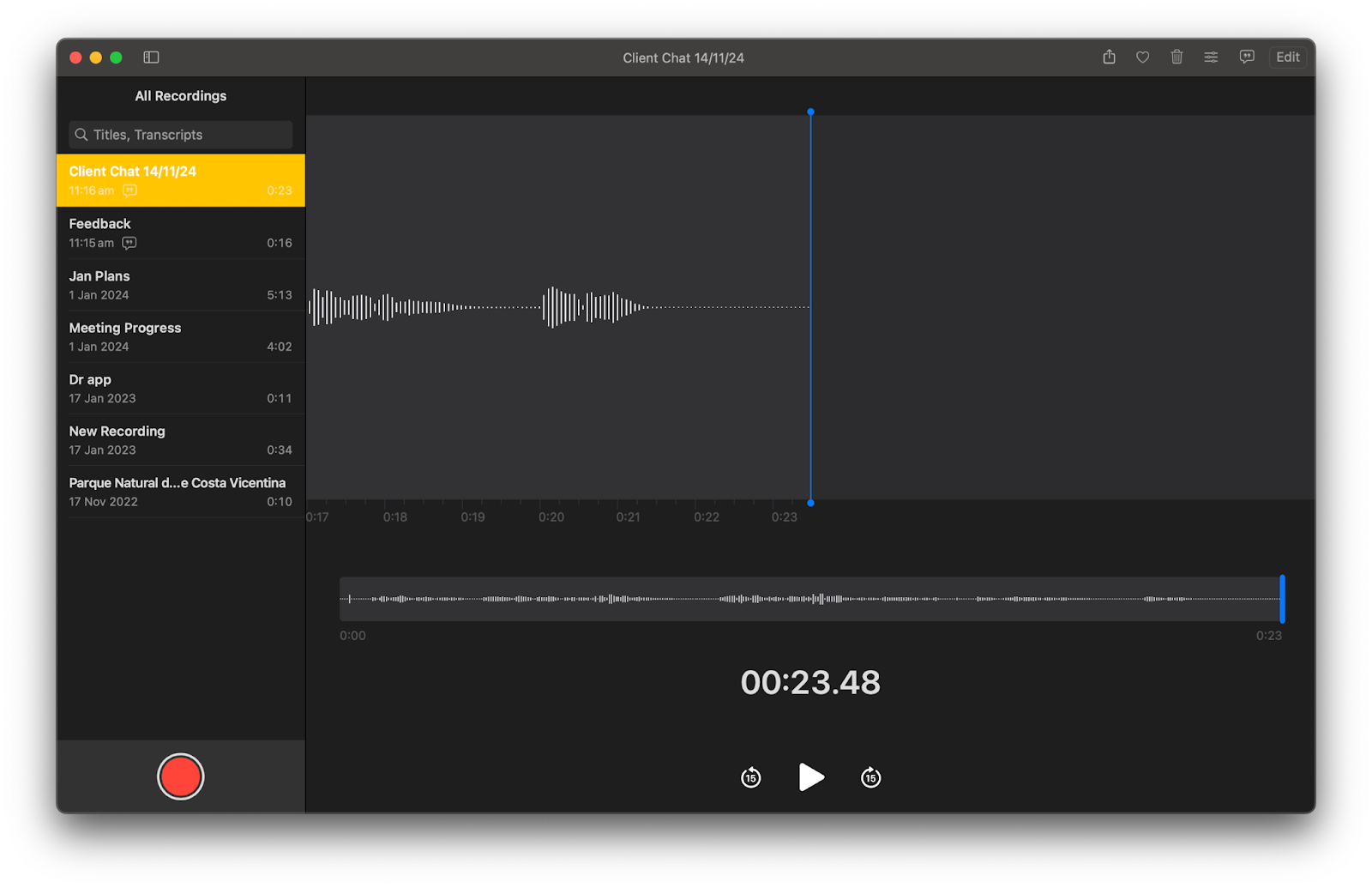 voice memos app mac