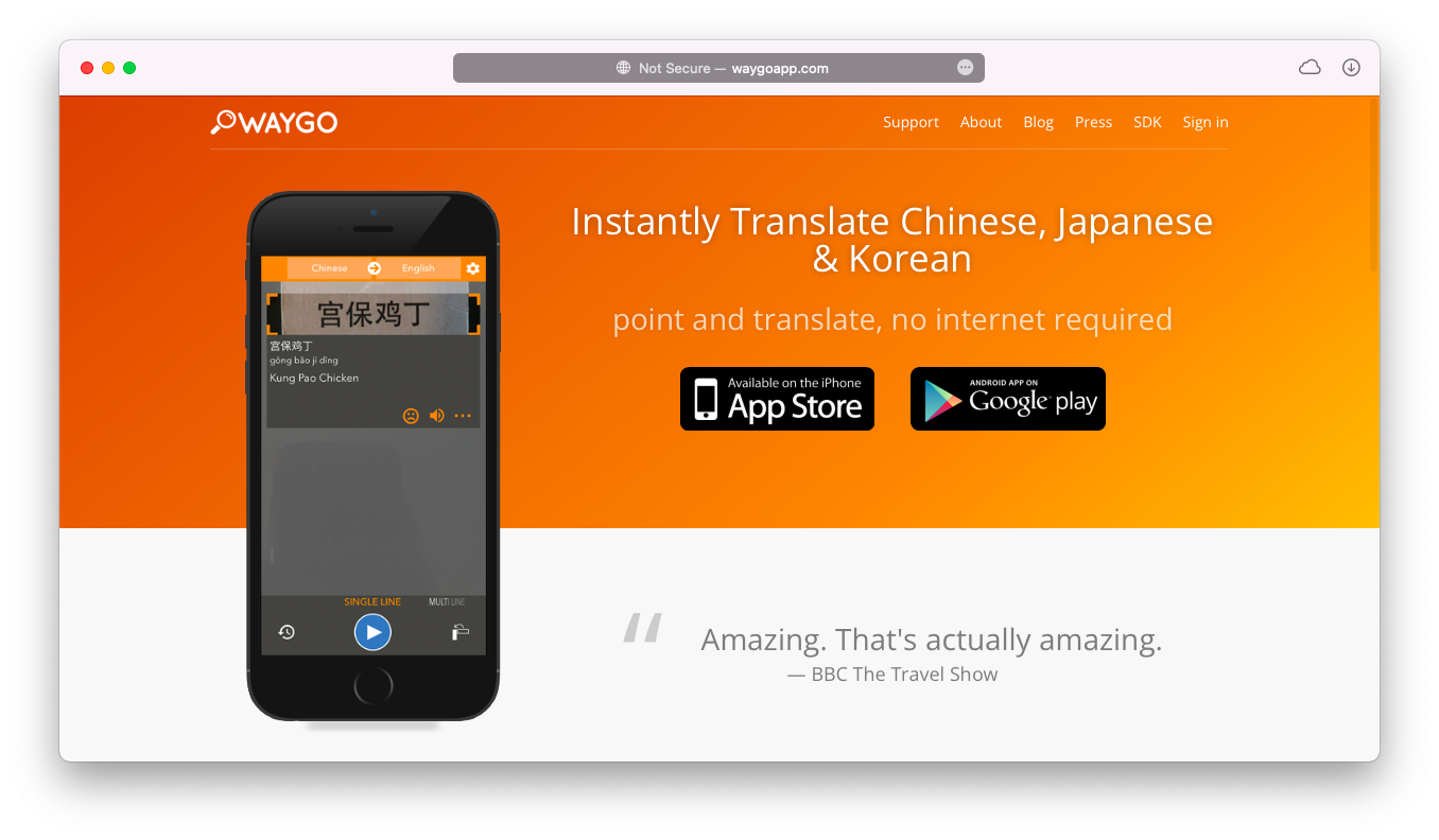 waygo translator app mac