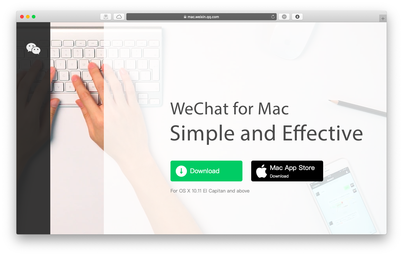 wechat for mac login