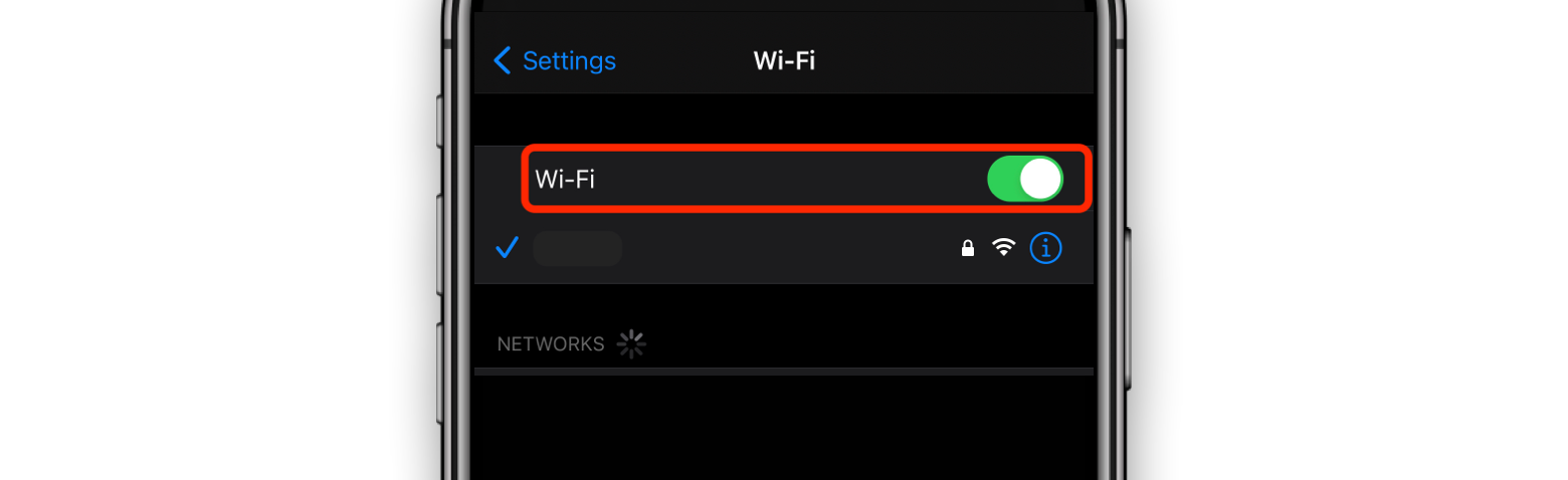 toggle wifi iphone