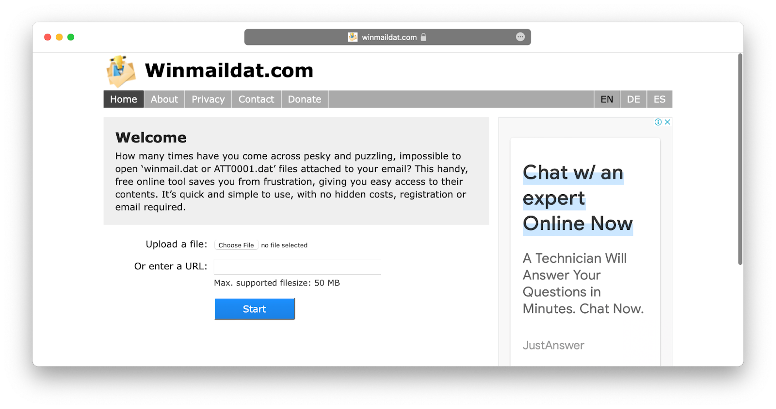 how to open a winmail.dat file on mac