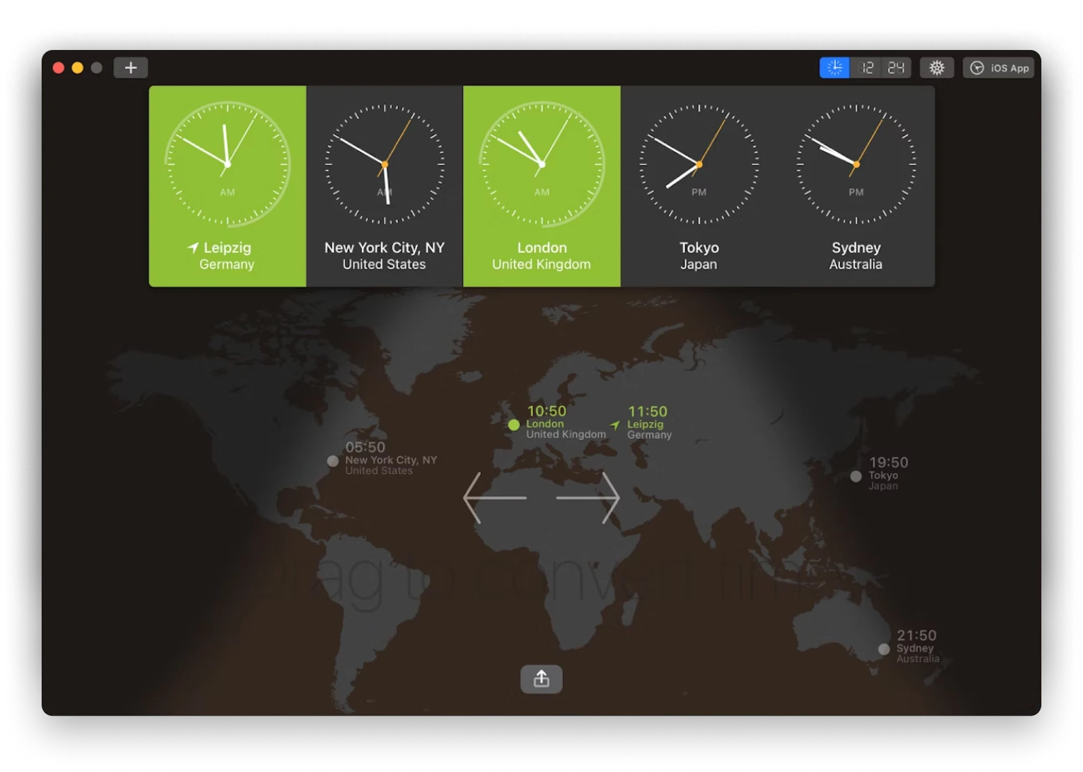 world clock pro zones ventura