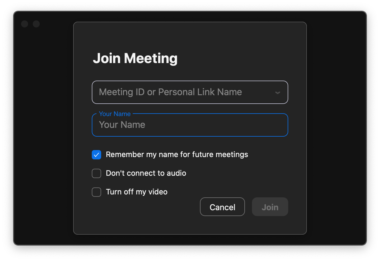 Zoom app join meeting