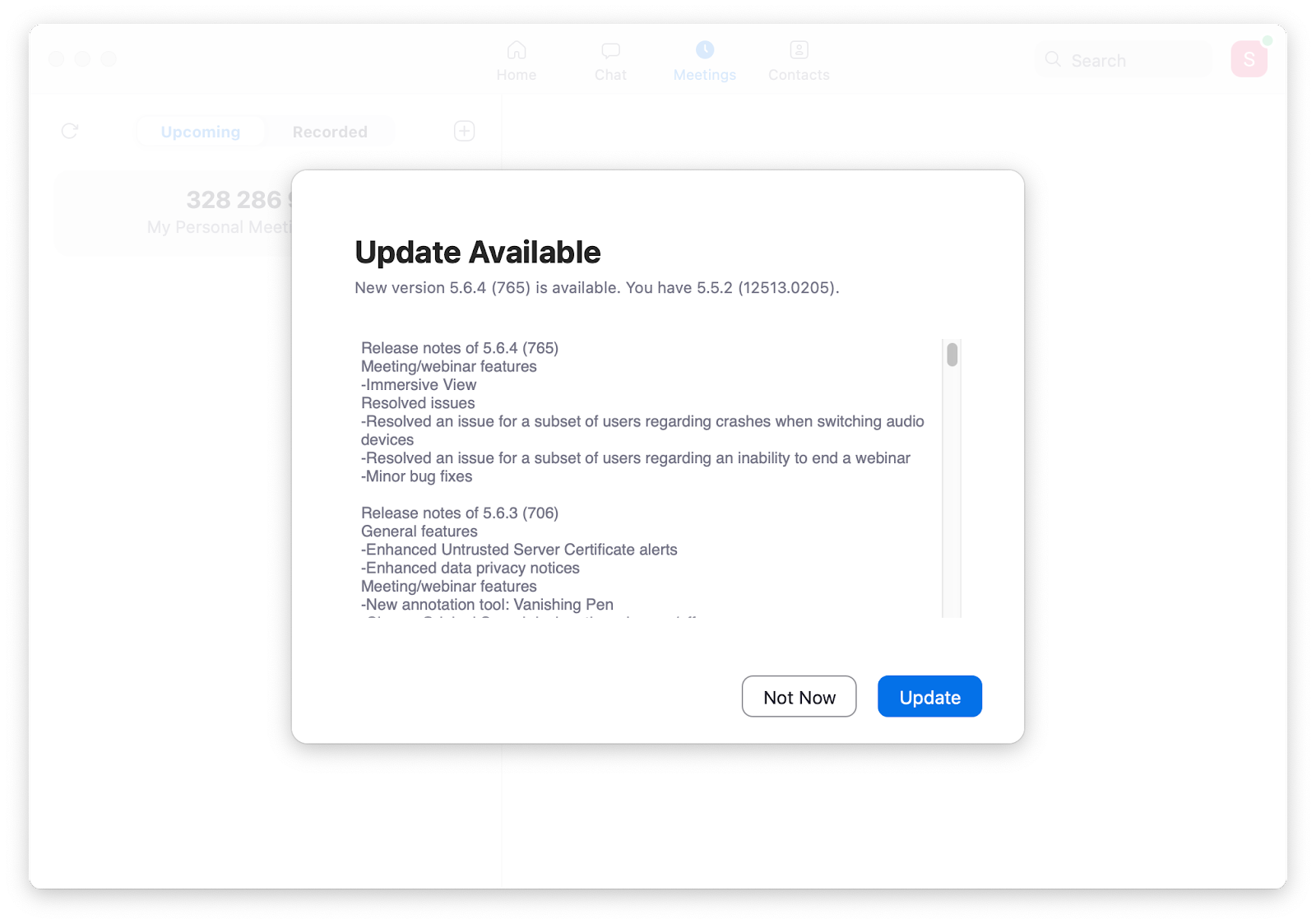 zoom mac issues